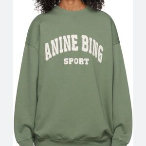 Anine Bing Green Sweatshirt